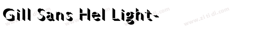 Gill Sans Hel Light字体转换